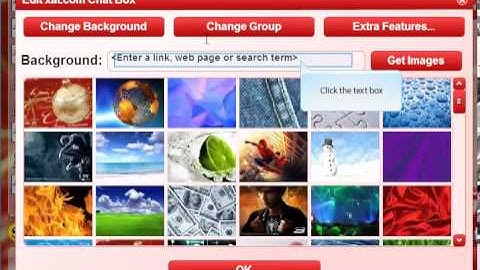 How to change your background on a xat chat