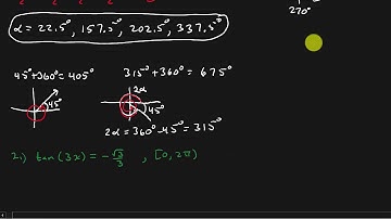 Trigonometry - Equations Involving Multiple Angles