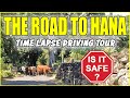 Road to Hana Time Lapse Driving Tour: Guide to Maui’s Most Scenic Route - 4k Hawaii Mile by Mile