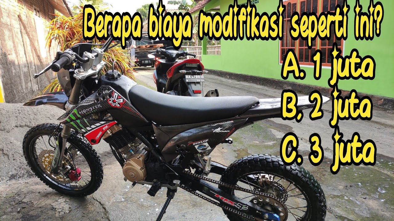 Biaya Modifikasi Satria Jadi Trail Klx Low Budget Bisa Begini YouTube