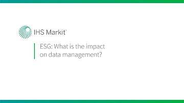 ESG: What is the impact on data management?