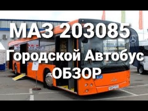 Часть 1. Автобус городской. Размеры. Обзор. Маз 203085, М3 (I - класса), низкопольный.