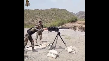 Pak Army 12.7mm Admg in Action#shorts