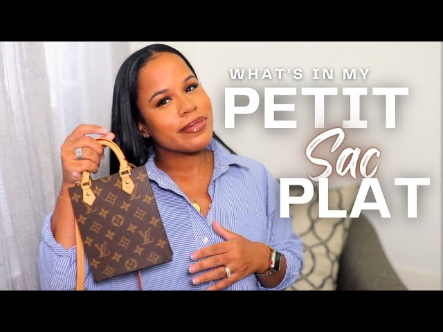 LOUIS VUITTON PETIT SAC PLAT UNBOXING + WHAT FITS INSIDE 