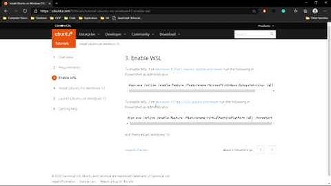 วิธีลงโปรแกรม WSL : Windows Subsystem platform  | Windows10 to Linux