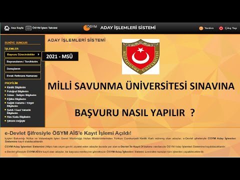 2021 MSÜ BAŞVURUSU NASIL YAPILIR? ( GÖRÜNTÜLÜ ANLATIM)