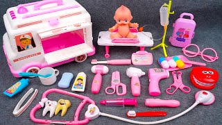 69 Minutes Satisfying with Unboxing Cute Pink Doctor Playset, Cute Pink Ice Cream Store | Toys ASMR