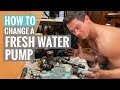 Comment remplacer une pompe  eau douce sur un voilier  moteur diesel yanmar  ep 10