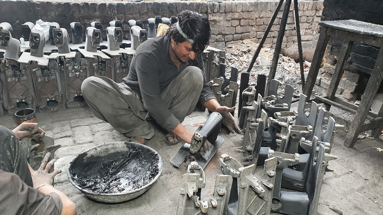 Amazing Skills of Manual Sewing Machine Making in Local Factory