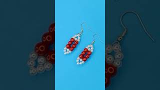 Beaded Earrings Design  #beadedearrings #beadingtutorial #creativev #earrings