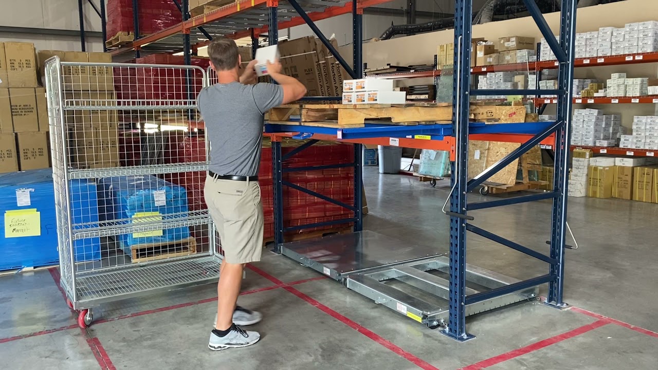 Roll Out Pallet Rack Shelf 800-763-9030 RackandShelf.com