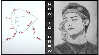 Taehyung Drawing Tutorial Step by step - For Beginners