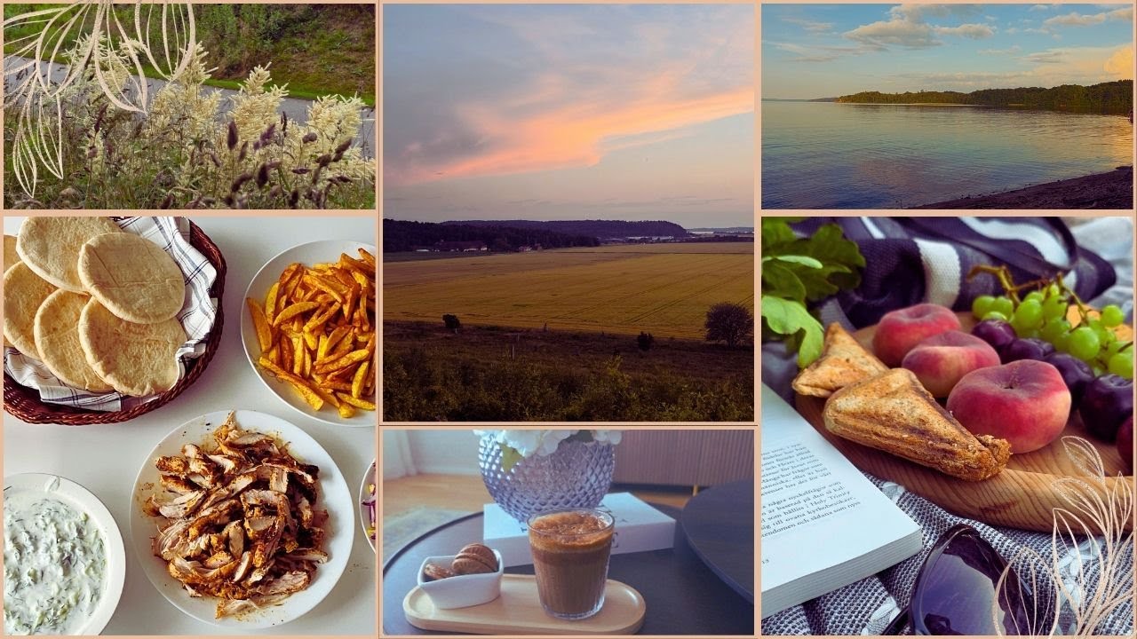 Calm summer day☀️🏝A picnic by the lake.cleaning.cooking.