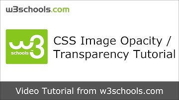W3Schools CSS Image Transparency Tutorial