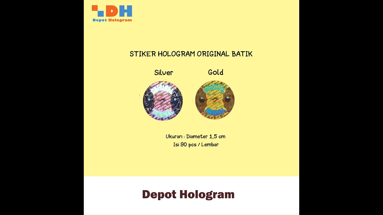  Stiker  Hologram  Original Batik YouTube