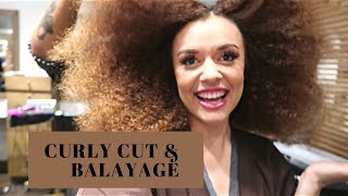 VLOG :Curly Cut + Balayage| Voss Salon Dallas TX|
