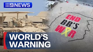 Australia opposes Israel’s plans to take over Gaza City | 9 News Australia