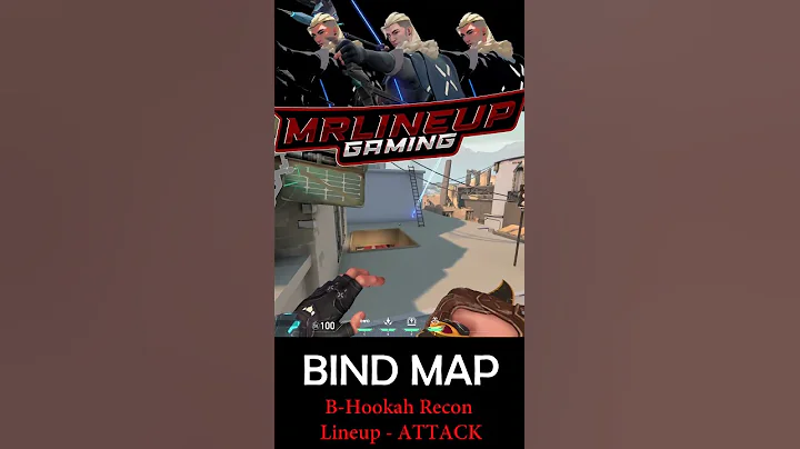 Latest Sova B-Hookah Arrow Lineup for ATTACK- Bind Map | Valorant #Shorts #Valorant #ValorantLineups