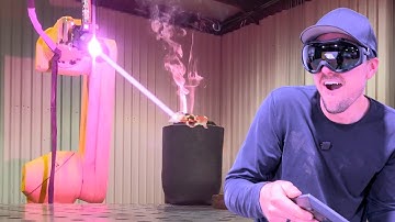 Making LAVA with my Laser Robot (INSANE Power)