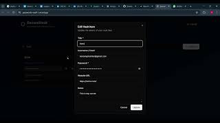 Password Vault MVP Demo – Full Stack Development Internship