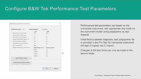 Vision Software Tutorial | Raman Performance Tests