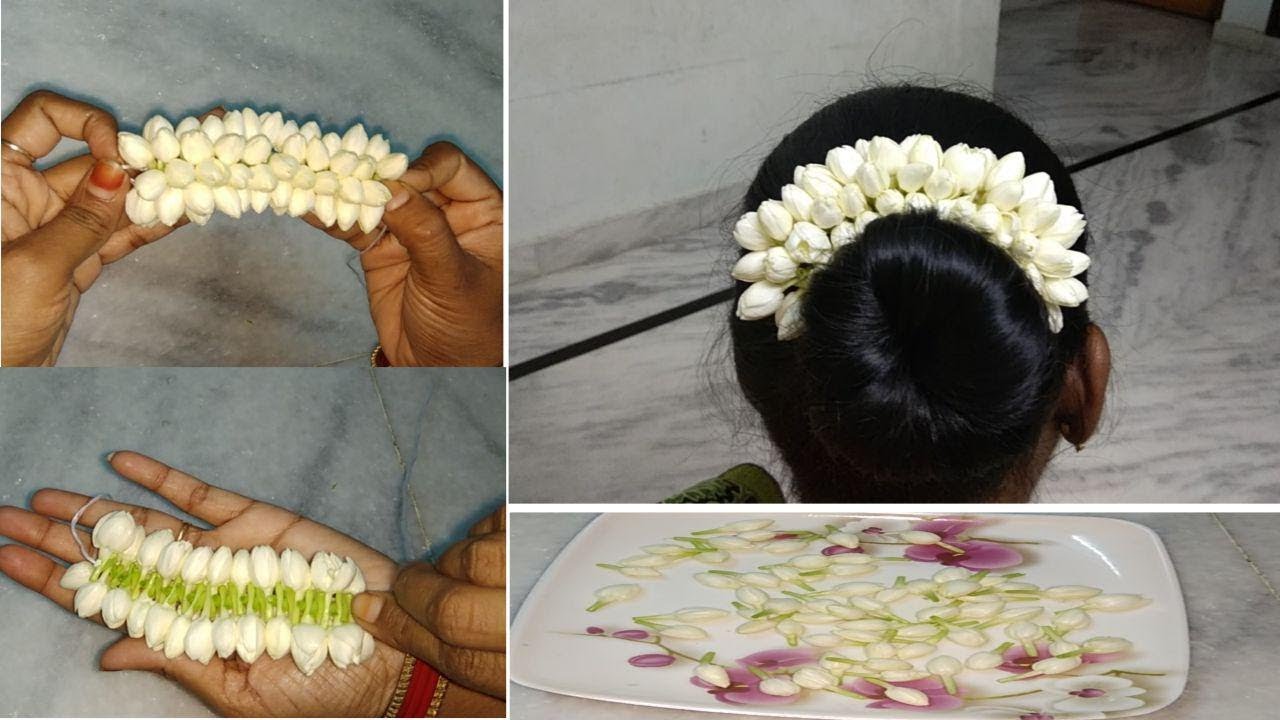 best styles hair bun flower decoration|hair bun with real flower|hair bun  and veni decoration|bun | Flower hair accessories, Flowers in hair, Fresh  flower jewelry