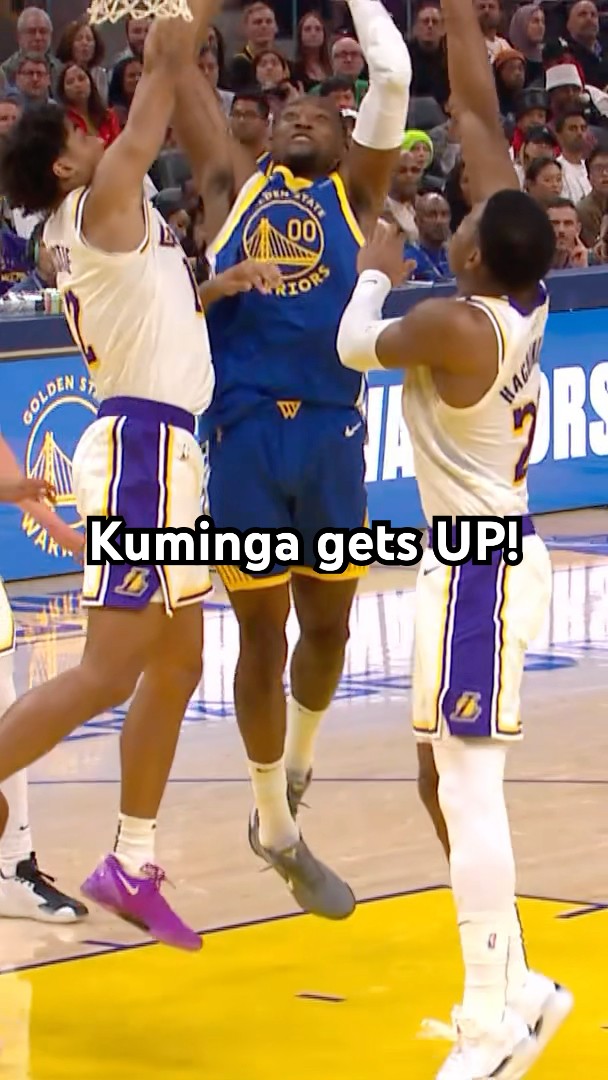 Kuminga with the POSTER in traffic! ?