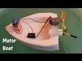 How to make an Electric Boat using Thermocol and DC motor