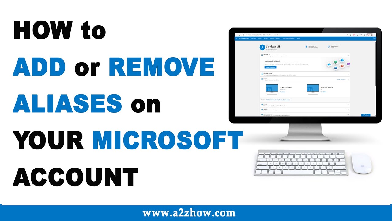 How To Add Or Remove Aliases For Your Microsoft Account YouTube