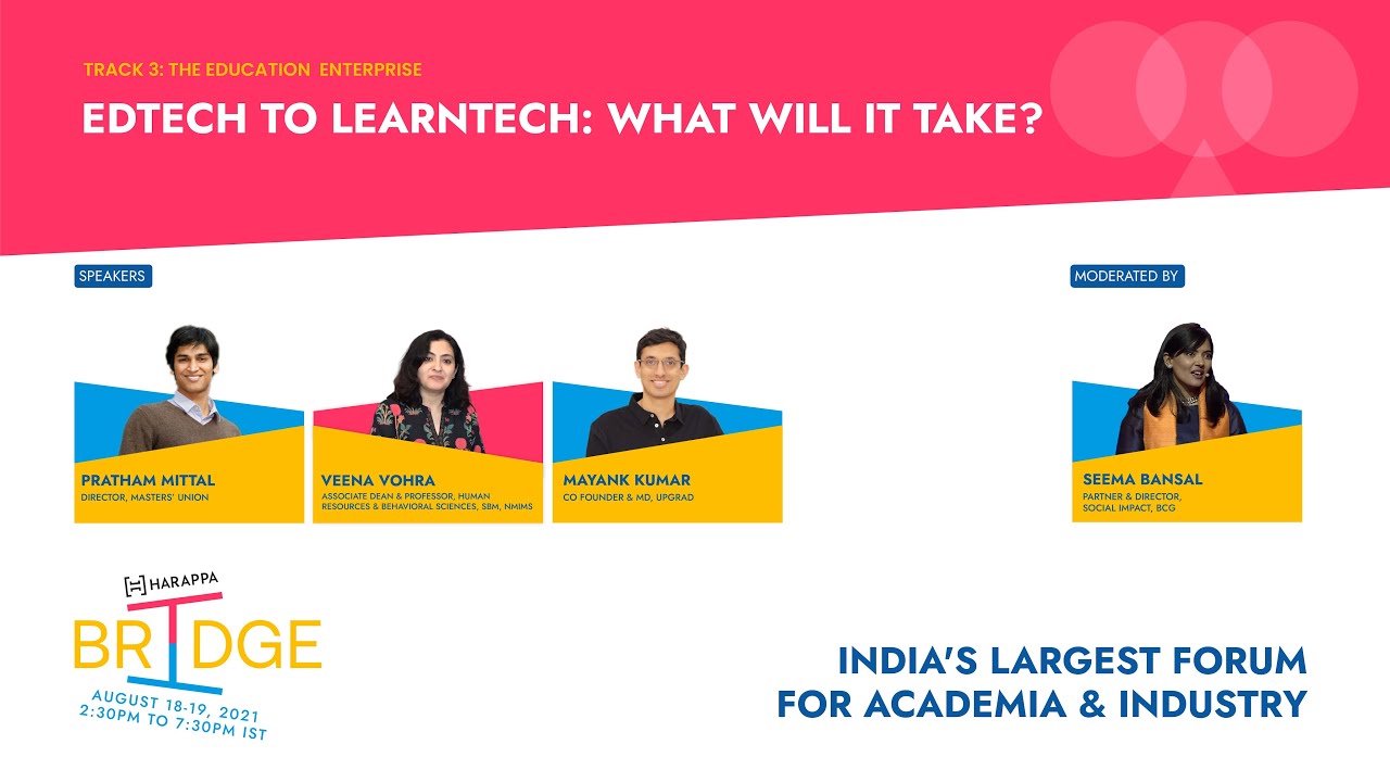 ⁣EdTech To LearnTech: What Will It Take? | Bridge by Harappa