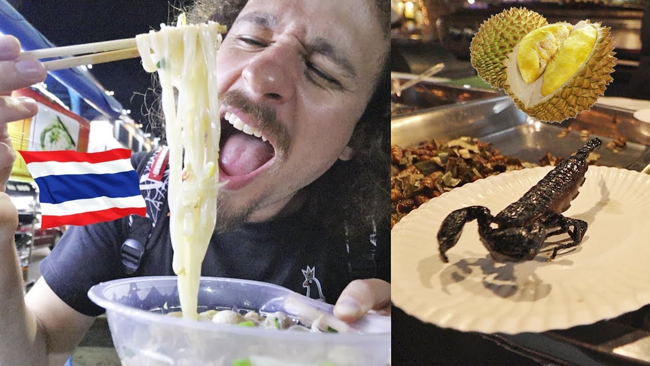 Probando comida callejera en TAILANDIA 🇹🇭| Luisillo El Gordillo street food cinema pasadena