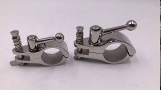 Bimini Cover Top Hinged Jaw Slide Pin & Cam Clamp Boat bimini top mounting hardware