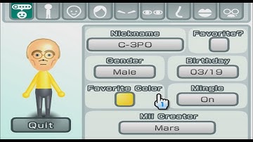 C-3PO - Star Wars - Mii 1188