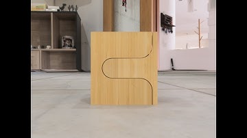 Wooden Chair and Table CAD Model made with Autodesk fusion 360