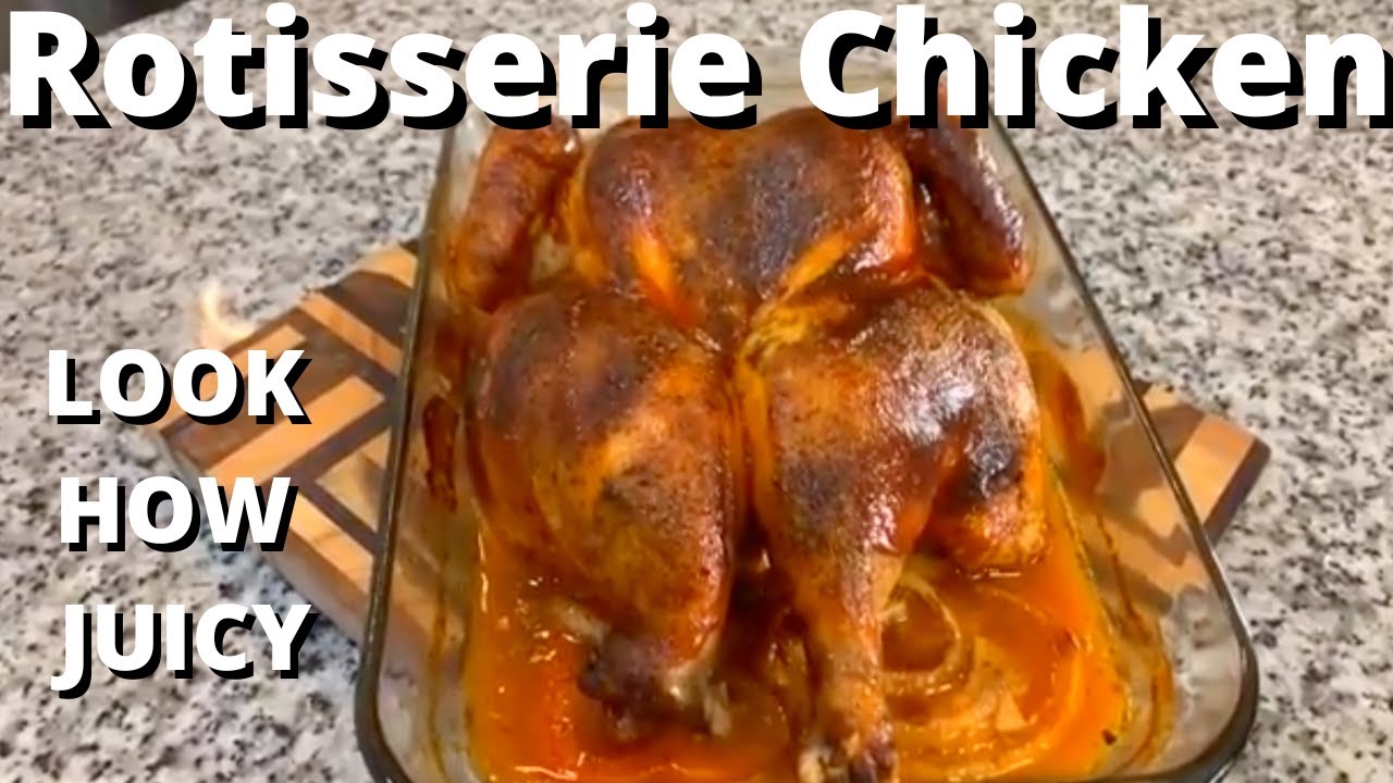 How to make Barbecue Rotisserie Chicken Recipe YouTube