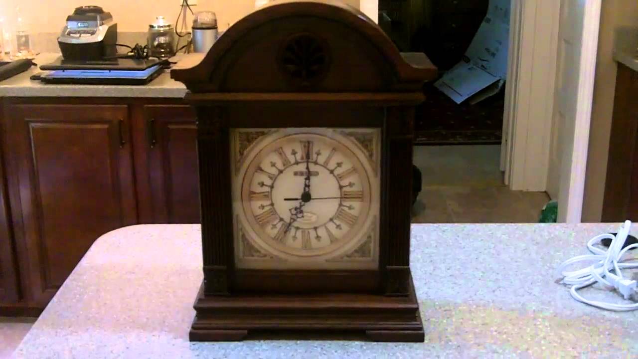 Seiko R-Wave Wood Mantle Clock - YouTube