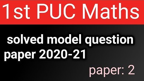 #1stpuc #maths #solvedmodelpaper2021 ‎ @learnwithmechannel-e5h