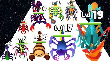 Scorpion Run: Evolve & Clash - Level Up Scorpion 🦂 Evolution Games (Insect Run, ASMR Gameplay)