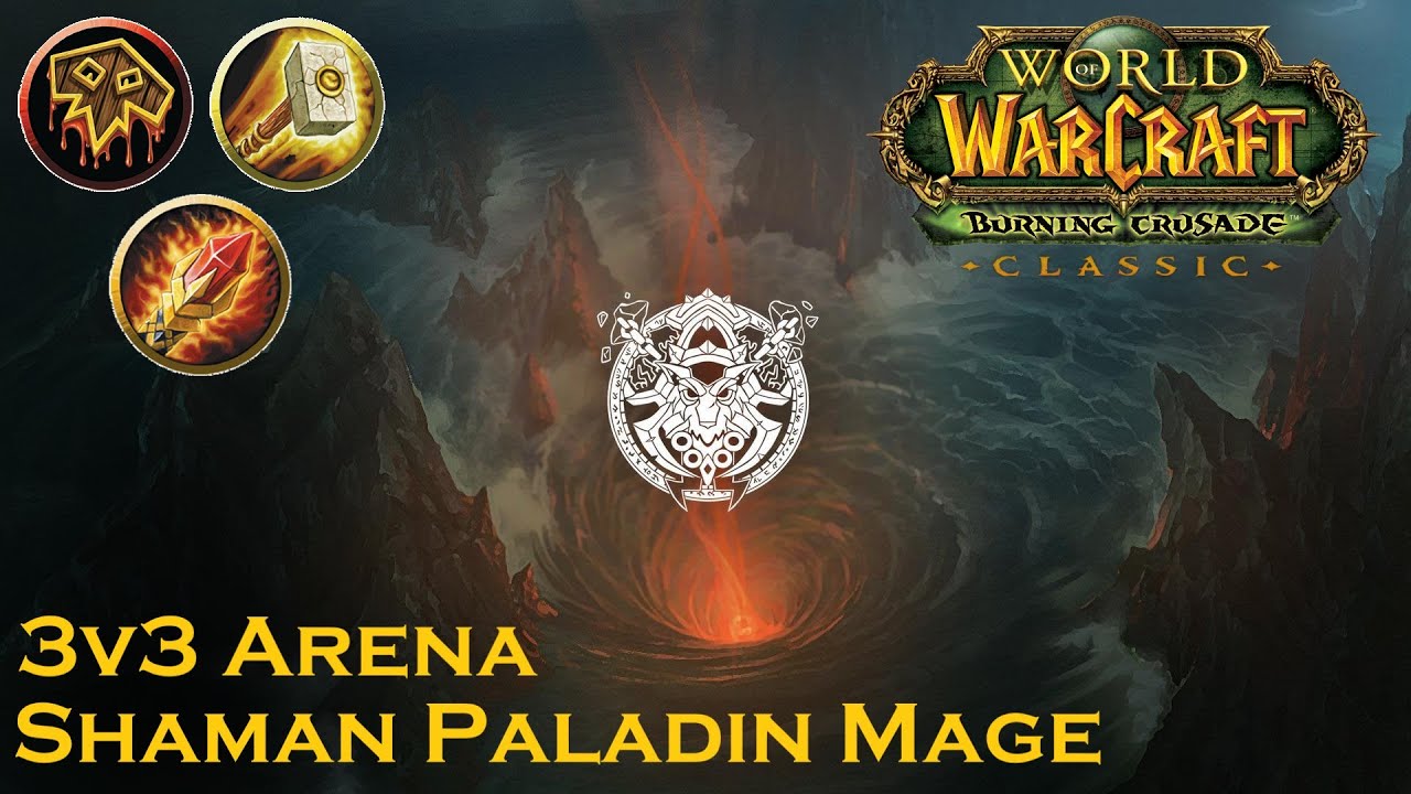 Resto Shaman, Retri & Mage - 3v3 Arena TBC Classic