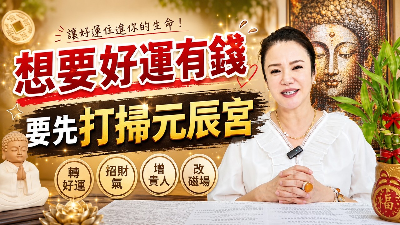《廖美然老師》想讓好運住進來？先整理你的元辰宮！從庭院到客廳，從天花板到地板...廖美然老師教大家點亮運勢！ #廖美然老師 #元辰宮 #蓮華觀音殿 #轉運 縮圖