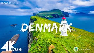 FLYING OVER DENMARK (4K UHD) - Scenic Relaxation Film with Calming Music - Nature 4k Video UltraHD