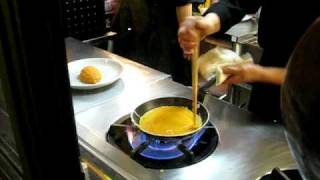 Preparing omurice with style