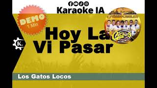 Los Gatos Locos - Hoy La Vi Pasar - Karaoke