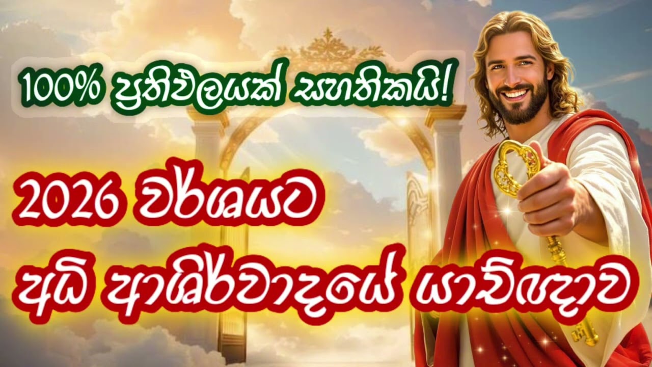 2026 වර්ශයට අධි ආශිර්වාදයේ යාච්ඥාව - බලවත් දේව වචනය සහා යාච්ඤාව 