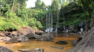 Waterfall - Kulen Mountain Cambodia, Walking in Cambodia, World-Famous Sites, Travel Experience,