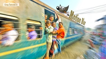 How to Add Motion Blur to Images | Gimp Tutorial-35