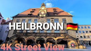 4K Heilbronn, Germany Walking Tour Street View Phong Cảnh Nước Đức Cuộc Sống Đức