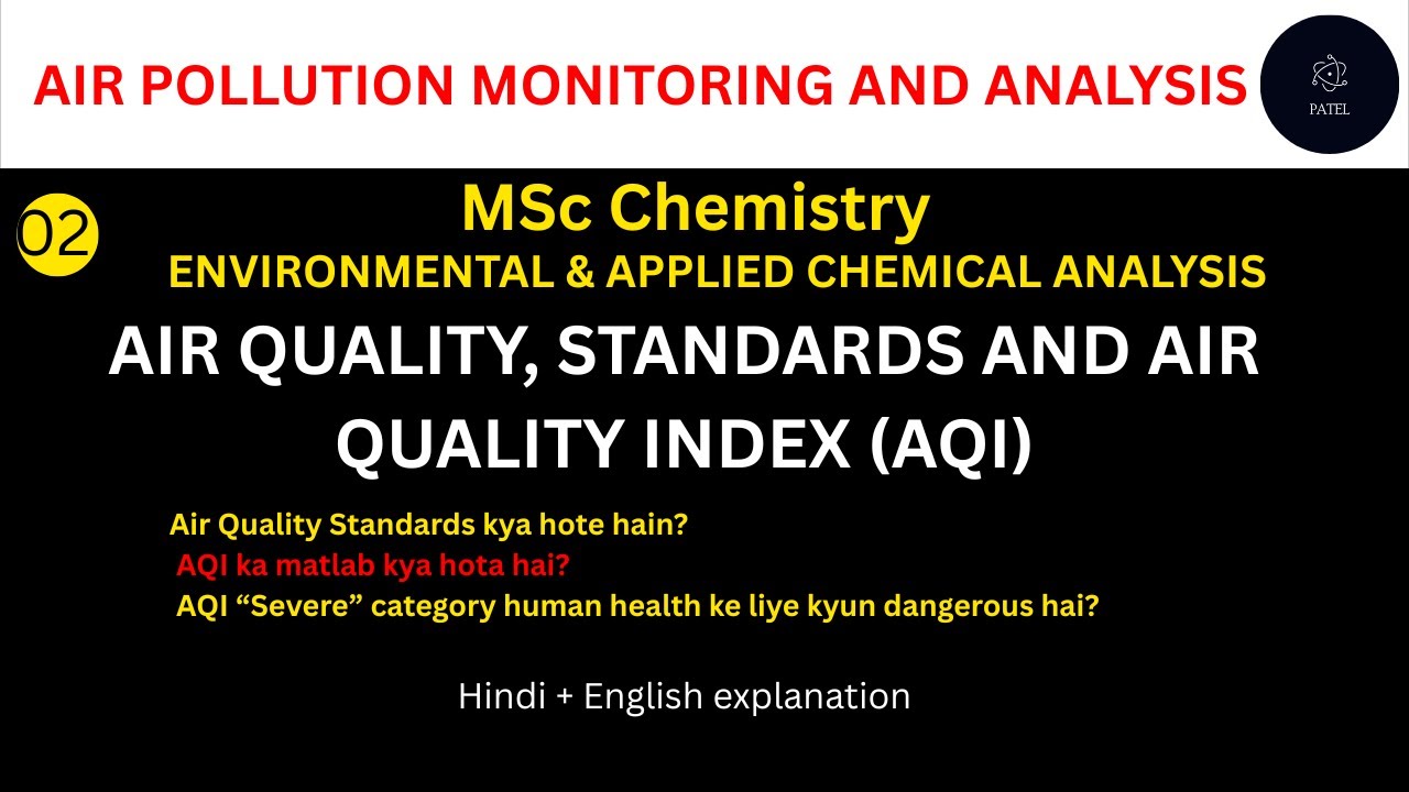 Air Quality, Standards & Air Quality Index (AQI) | Air Pollution Monitoring @Chemicallife
