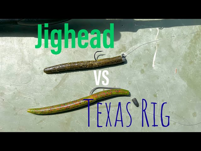 Fishing A Worm On A JIGHEAD VS. TEXAS RIG!!! (Most Anglers Get This Wrong)  