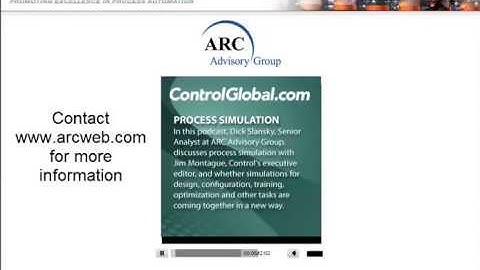 Process Simulation Video with ARCs Dick Slansky